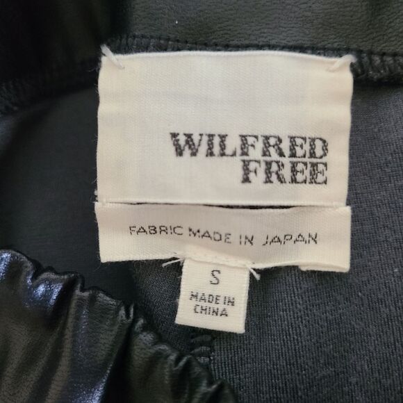 aritzia wilfred free faux leather leggings black womens size small - Picture 4 of 4